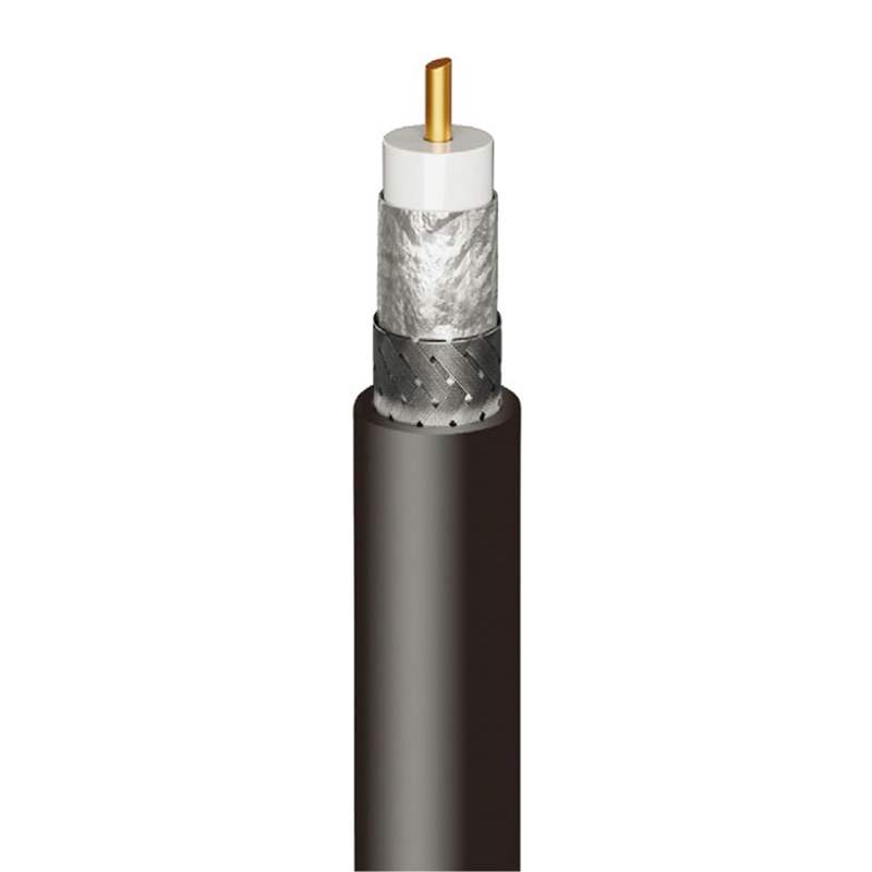 CBB60BV, 75 Ohm Coaxial Drop Cable,Series 6, black PVC jacket